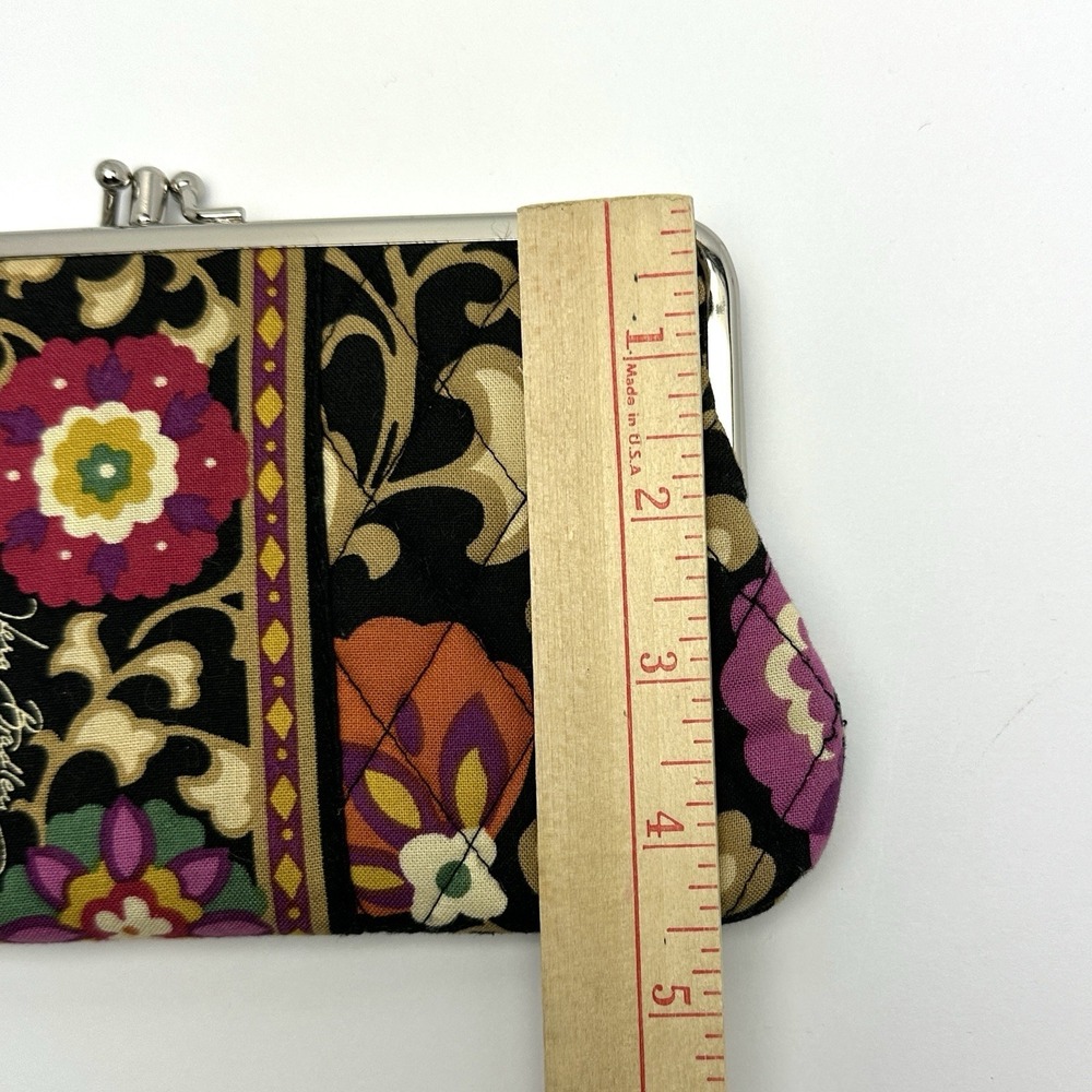 Vera Bradley Purse Floral Suzani Kisslock Clutch Wallet - Picture 8 of 8